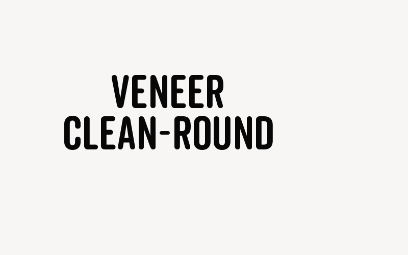 Veneer Clean-Round Font