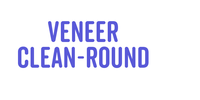 Veneer Clean-Round Font