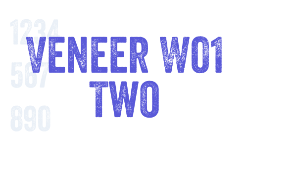 Veneer W01 Two font free