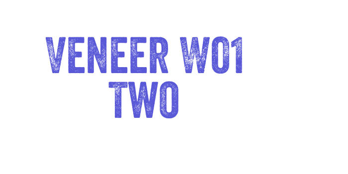 Veneer W01 Two Font