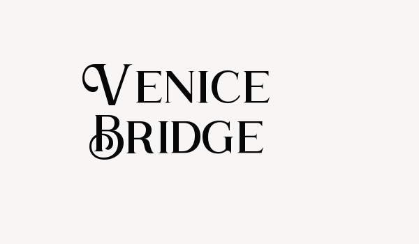 Venice Bridge Font