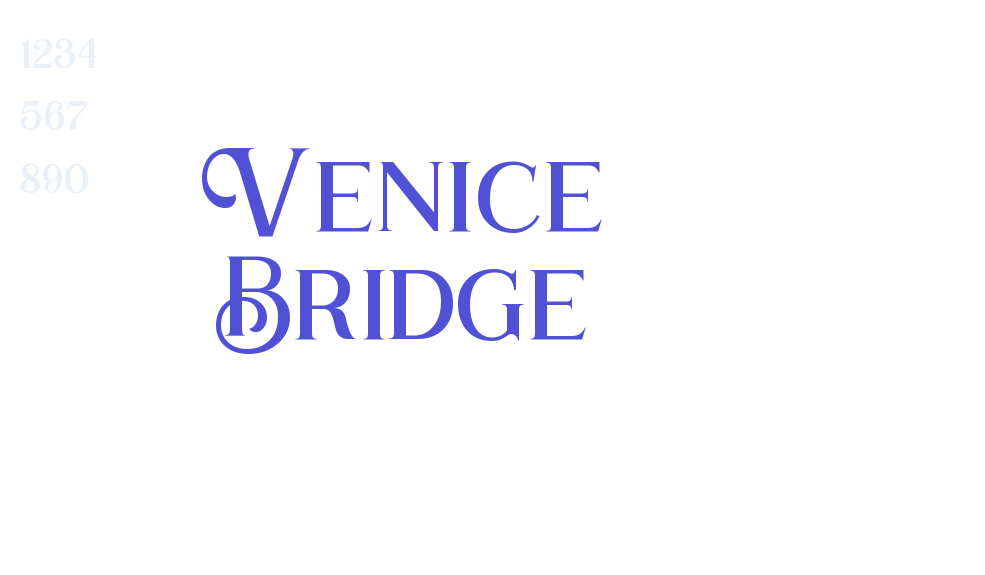 Venice Bridge-font-download