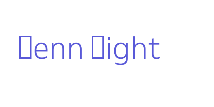 Venn Light Font