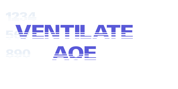 Ventilate AOE font free