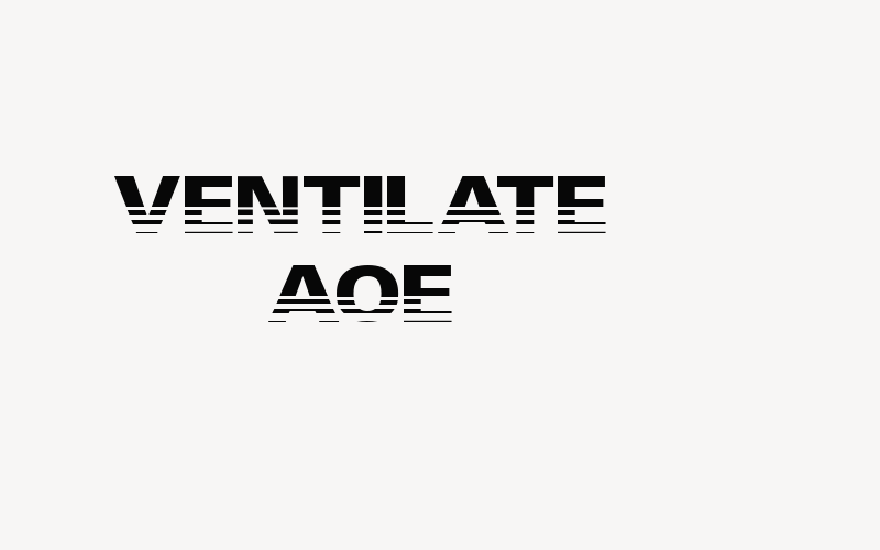 Ventilate AOE Font