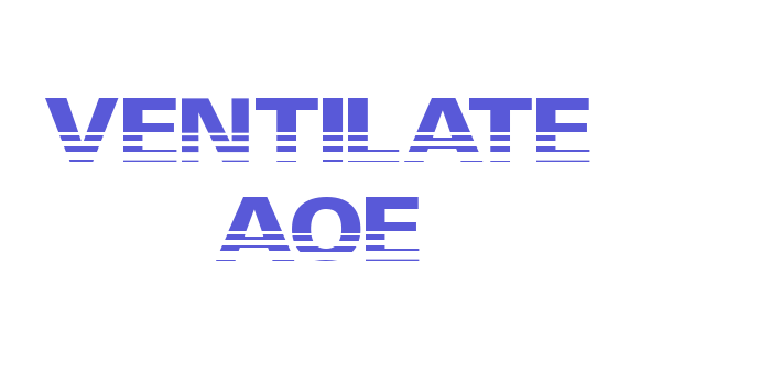 Ventilate AOE Font