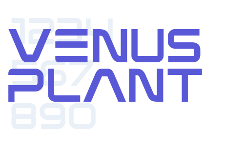 Venus Plant Font