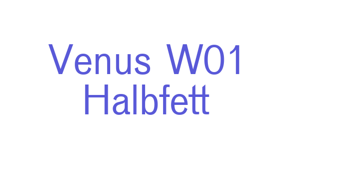 Venus W01 Halbfett Font Download