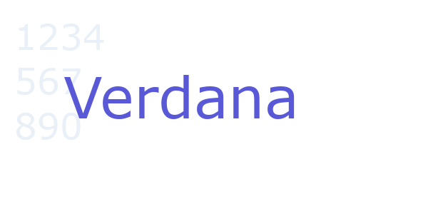 Verdana font free