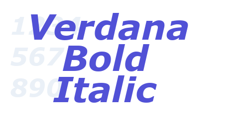 Verdana Bold Italic-font-download