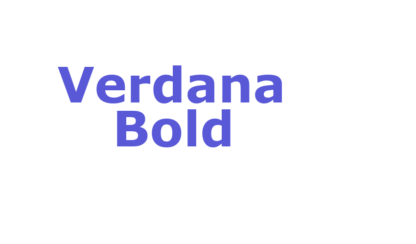 Verdana Bold Font Download