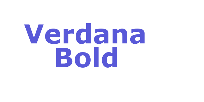 Verdana Bold Font Download