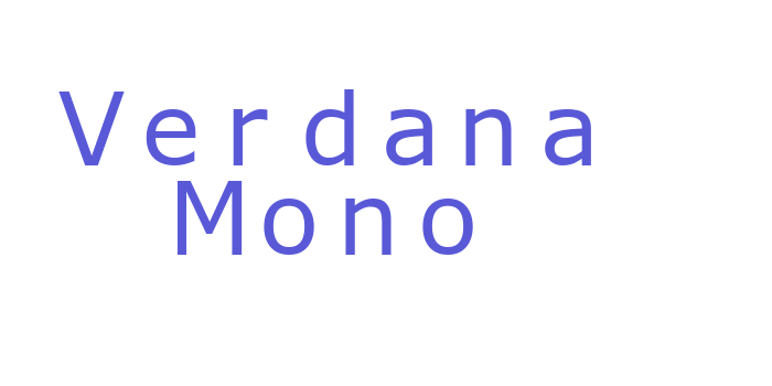 Verdana Mono Font Download