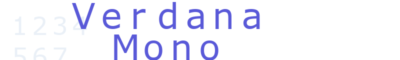 Verdana Mono font download