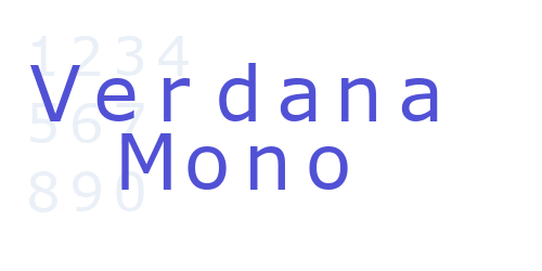 Verdana Mono-font-download