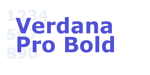 Verdana Pro Bold-font-download