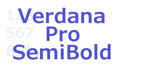 Verdana Pro SemiBold-font-download