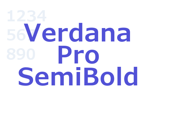 Verdana Pro SemiBold