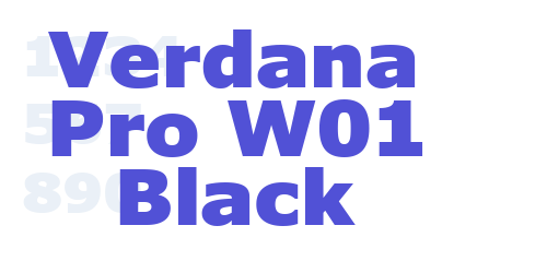 Verdana Pro W01 Black-font-download