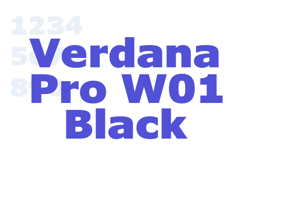 Verdana Pro W01 Black