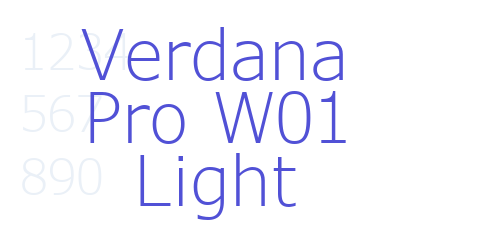 Verdana Pro W01 Light-font-download