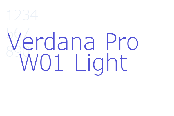 Verdana Pro W01 Light