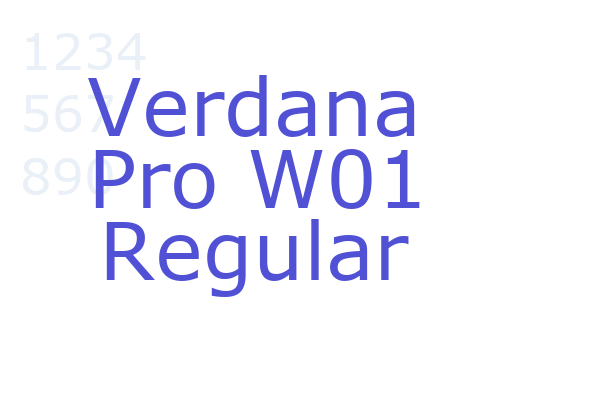 Verdana Pro W01 Regular