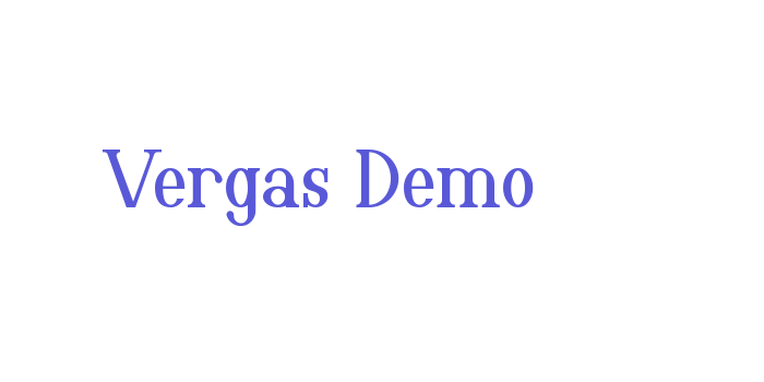 Download Vergas Demo Font