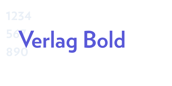 Verlag Bold font free