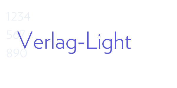 Verlag-Light font free