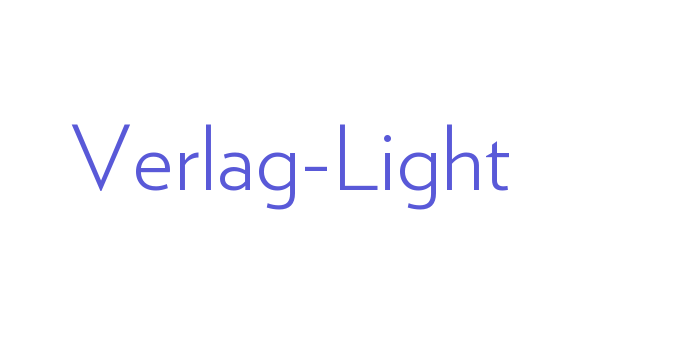 Verlag-Light Font Download