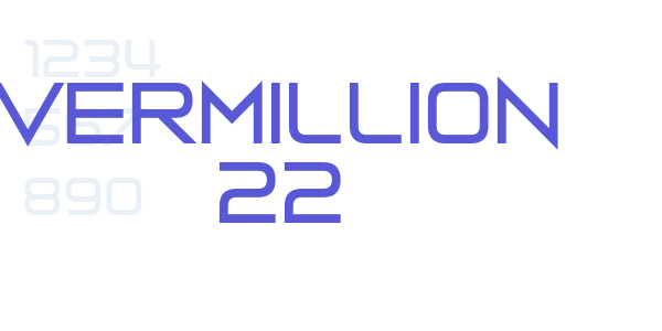 Vermillion 22 font free