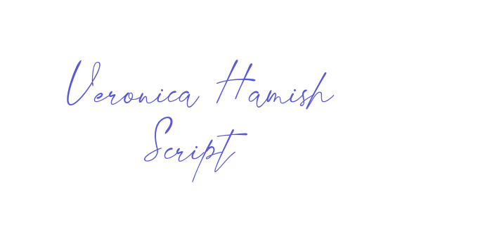 Veronica Hamish Script Font Download