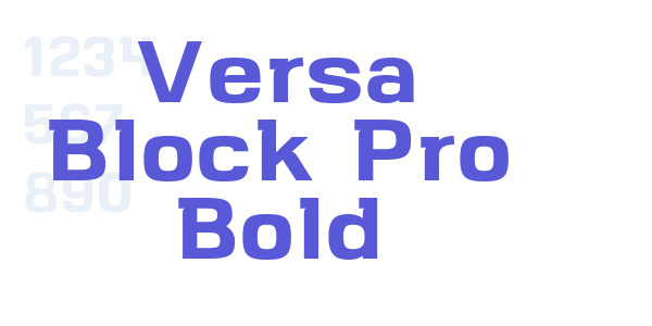 Versa Block Pro Bold font free