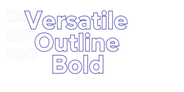 Versatile Outline Bold font free