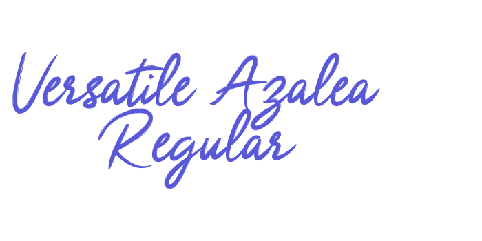 Versatile Azalea Regular Font Download