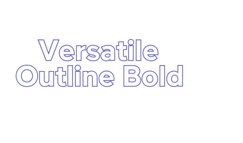 Versatile Outline Bold Font Download