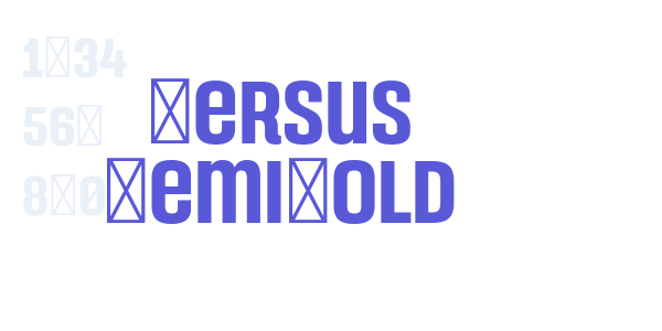 Versus SemiBold font free