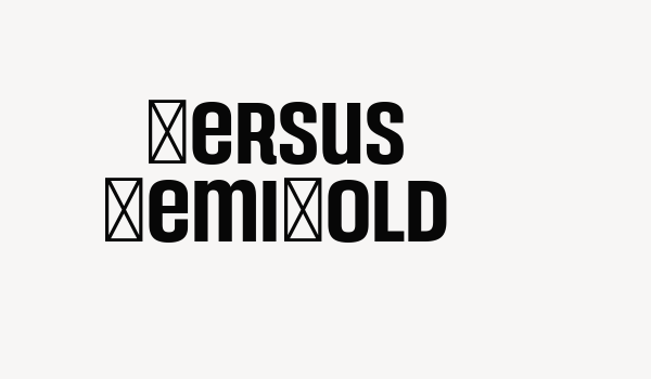 Versus SemiBold Font