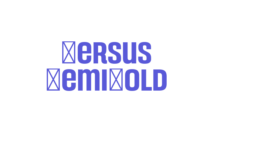 Versus SemiBold Font