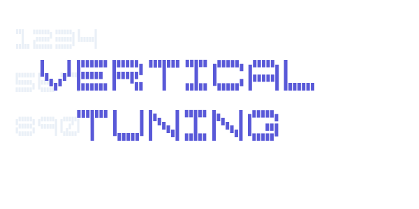 Vertical Tuning font free