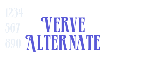 Verve Alternate font free