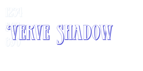 Verve Shadow font free