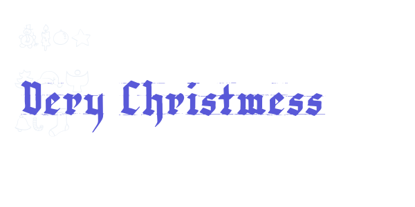 Very Christmess font