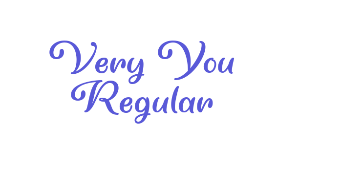 Very You Regular Font Download