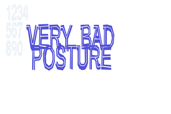 Very bad posture Font Download