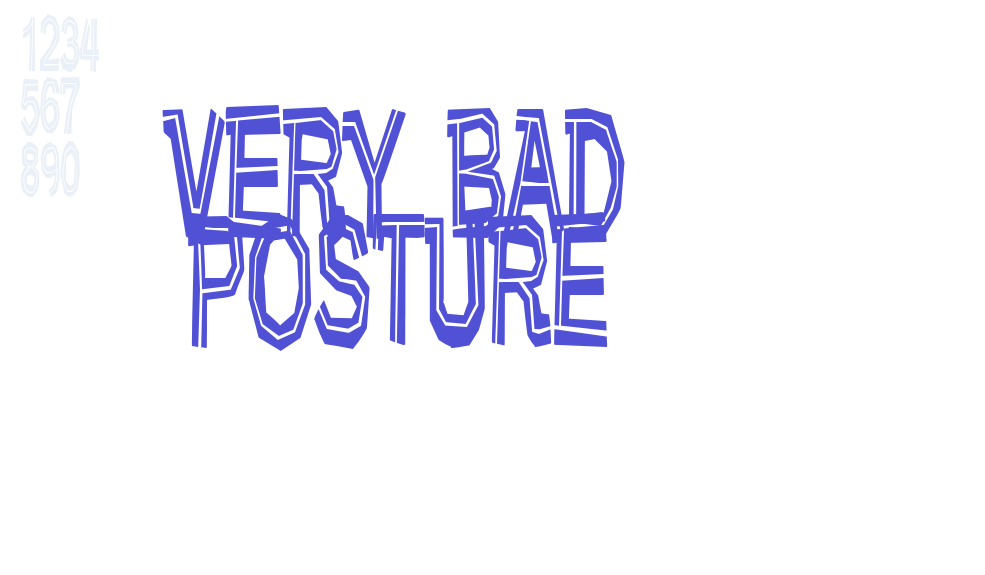 Very bad posture-font-download