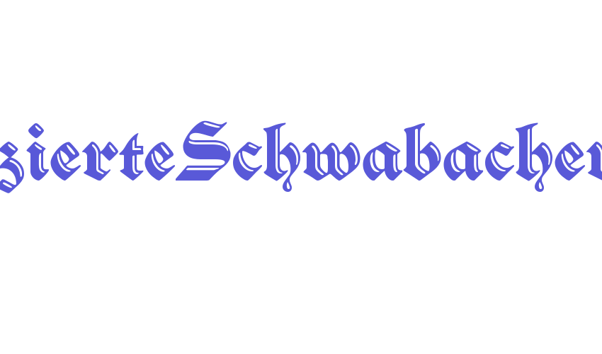 VerzierteSchwabacher Font Download