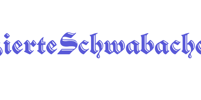 VerzierteSchwabacher Font Download