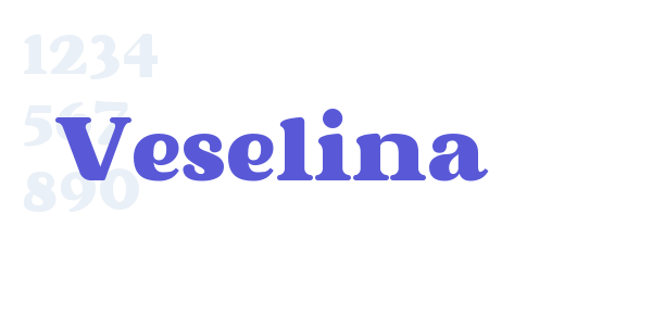 Veselina font